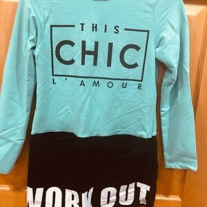 Active wear top and bottom